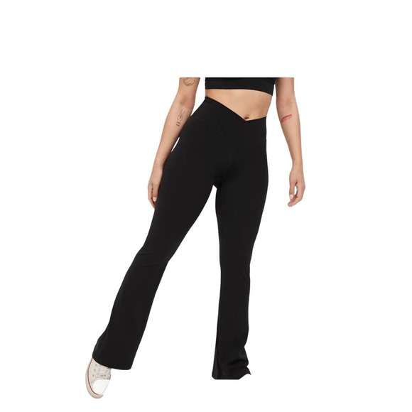 Aerie Black Flare Leggings - Picture 1 of 9